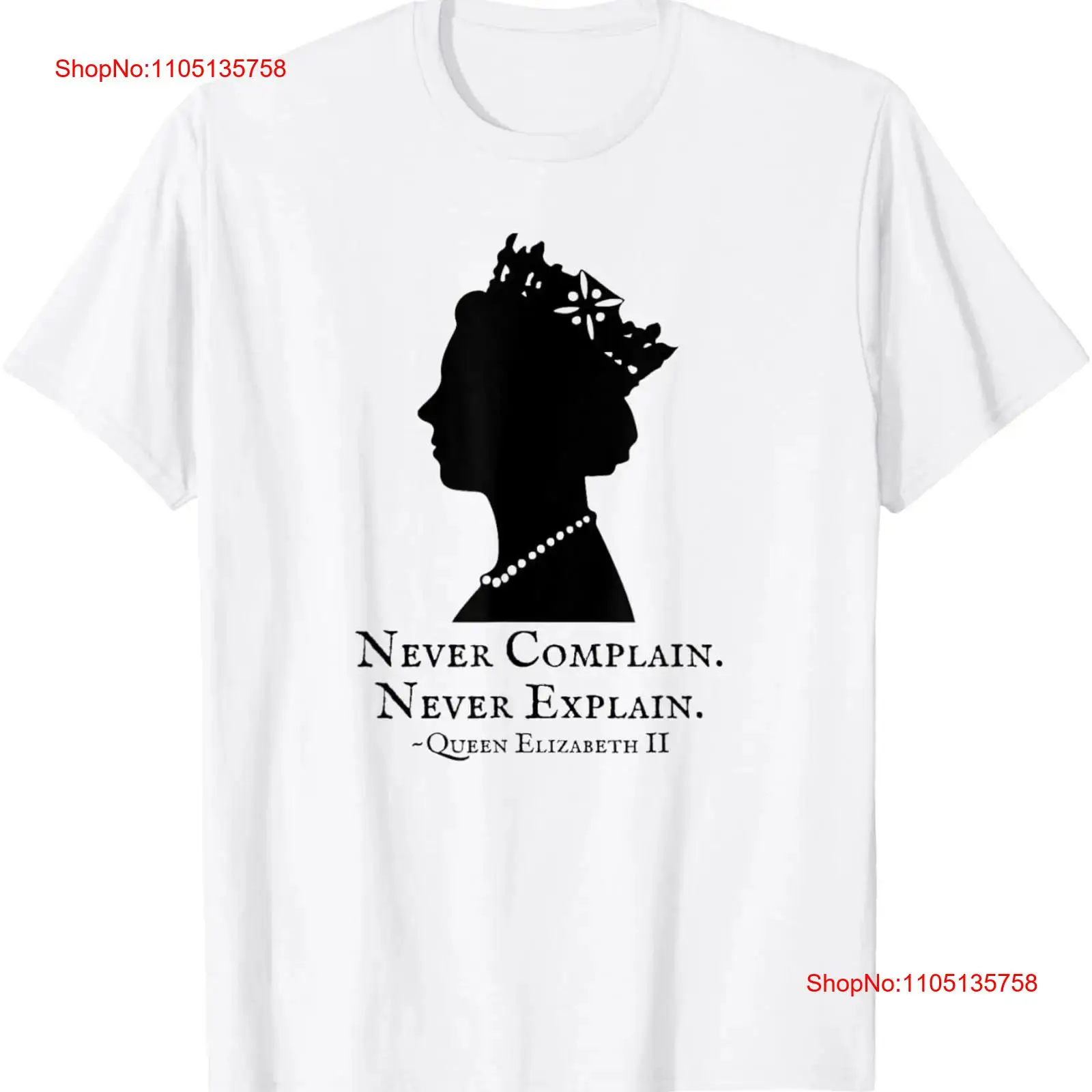 Men'S Fashion Explained - Футболка Queen of England Silhouette Never