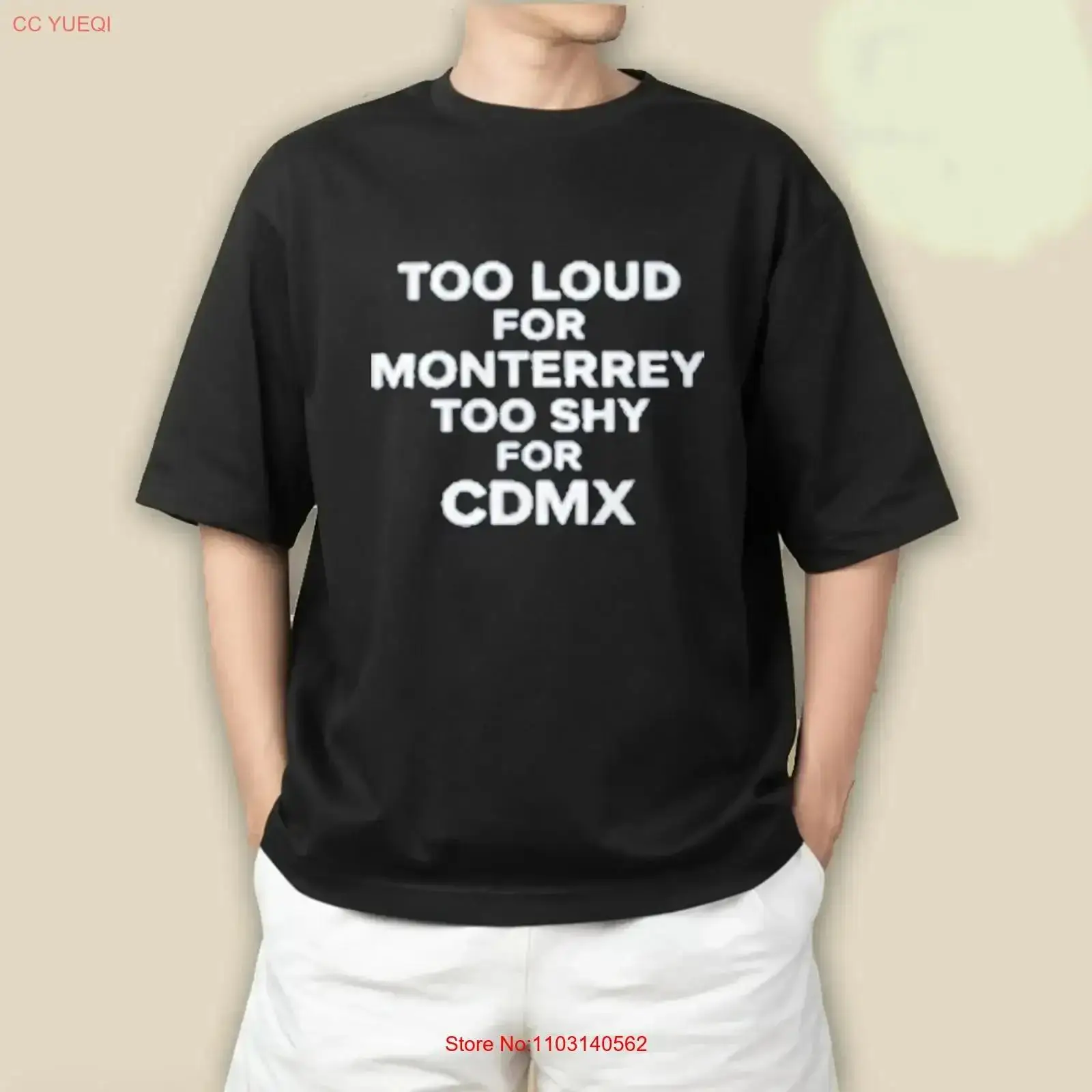 Men'S Fashion Monterrey - Футболка Too Loud For Monterrey Shy