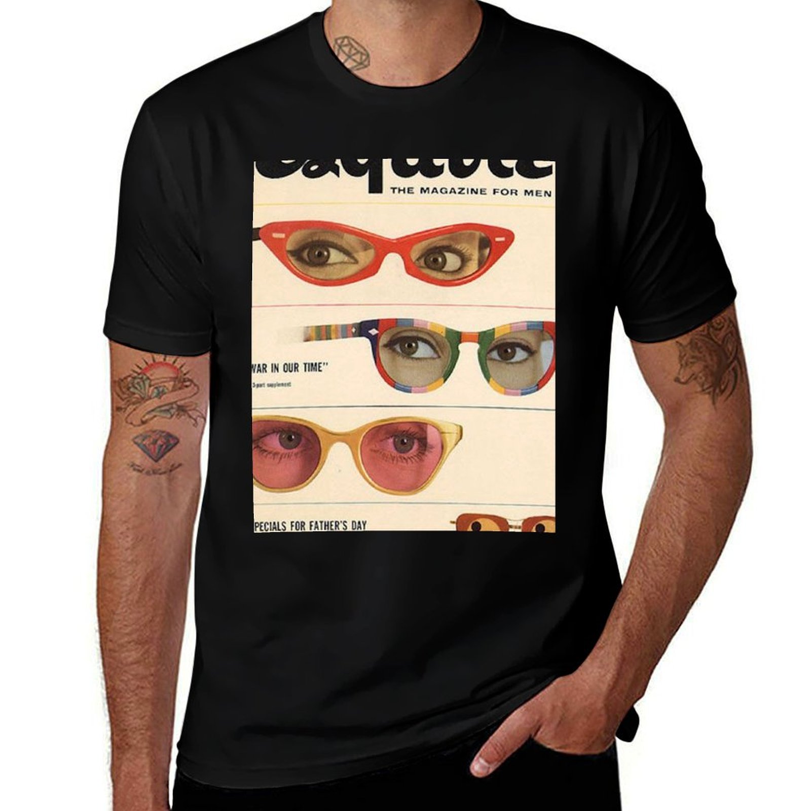 Men'S Fashion 1960S - Футболка в стиле ретро с принтом