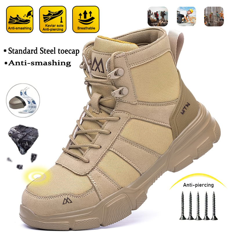 Mens Fashion Trainers - Мужские противоударные ботинки для горнодобывающей промышленности