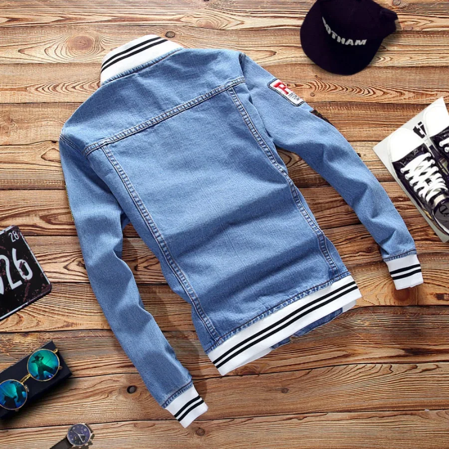 Новинка 2026, мужские джинсовы – обзор и цена Mens Fashion Denim Jacket