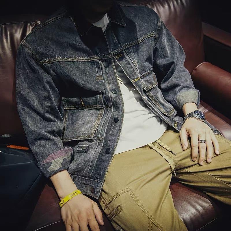Куртка мужская джинсовая с кар – обзор и цена Mens Fashion Denim Jacket
