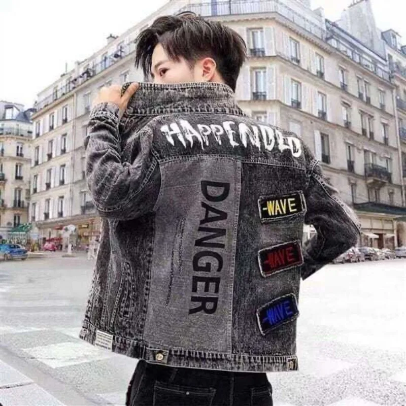 Куртка мужская джинсовая на пу – обзор и цена Mens Fashion Denim Jacket