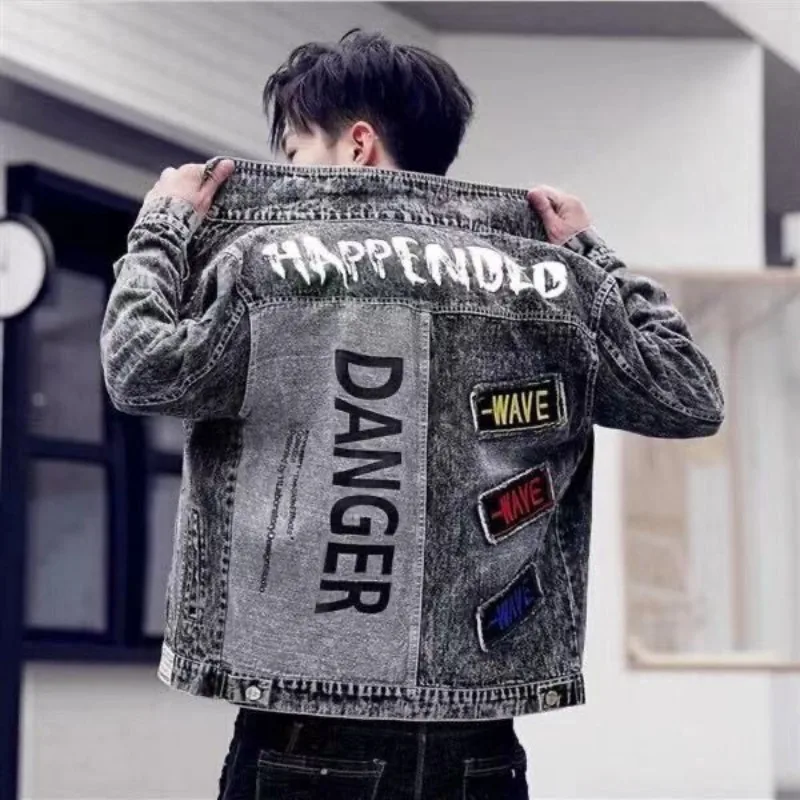 Куртка мужская джинсовая на пу – обзор и цена Mens Fashion Denim Jacket