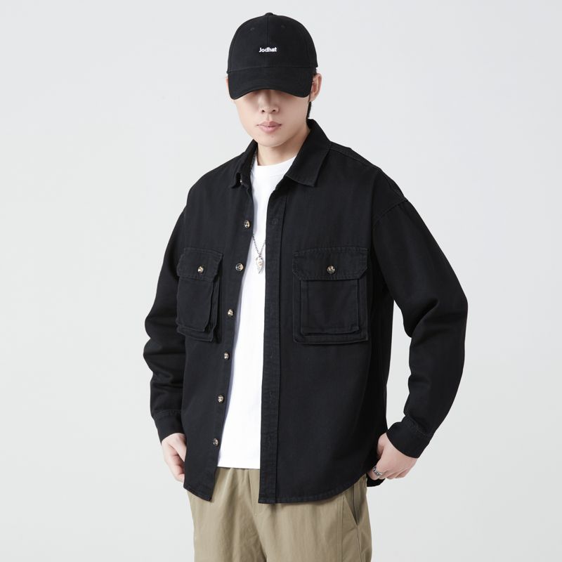 Рубашки из чистого хлопка, муж – обзор и цена Mens Fashion Denim Jacket