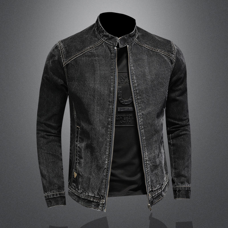 Мужская джинсовая куртка-бомбе – обзор и цена Mens Fashion Denim Jacket