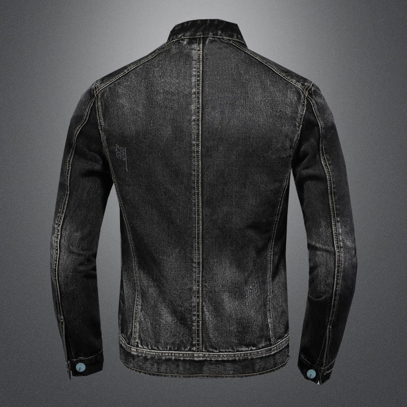 Мужская джинсовая куртка-бомбе – обзор и цена Mens Fashion Denim Jacket
