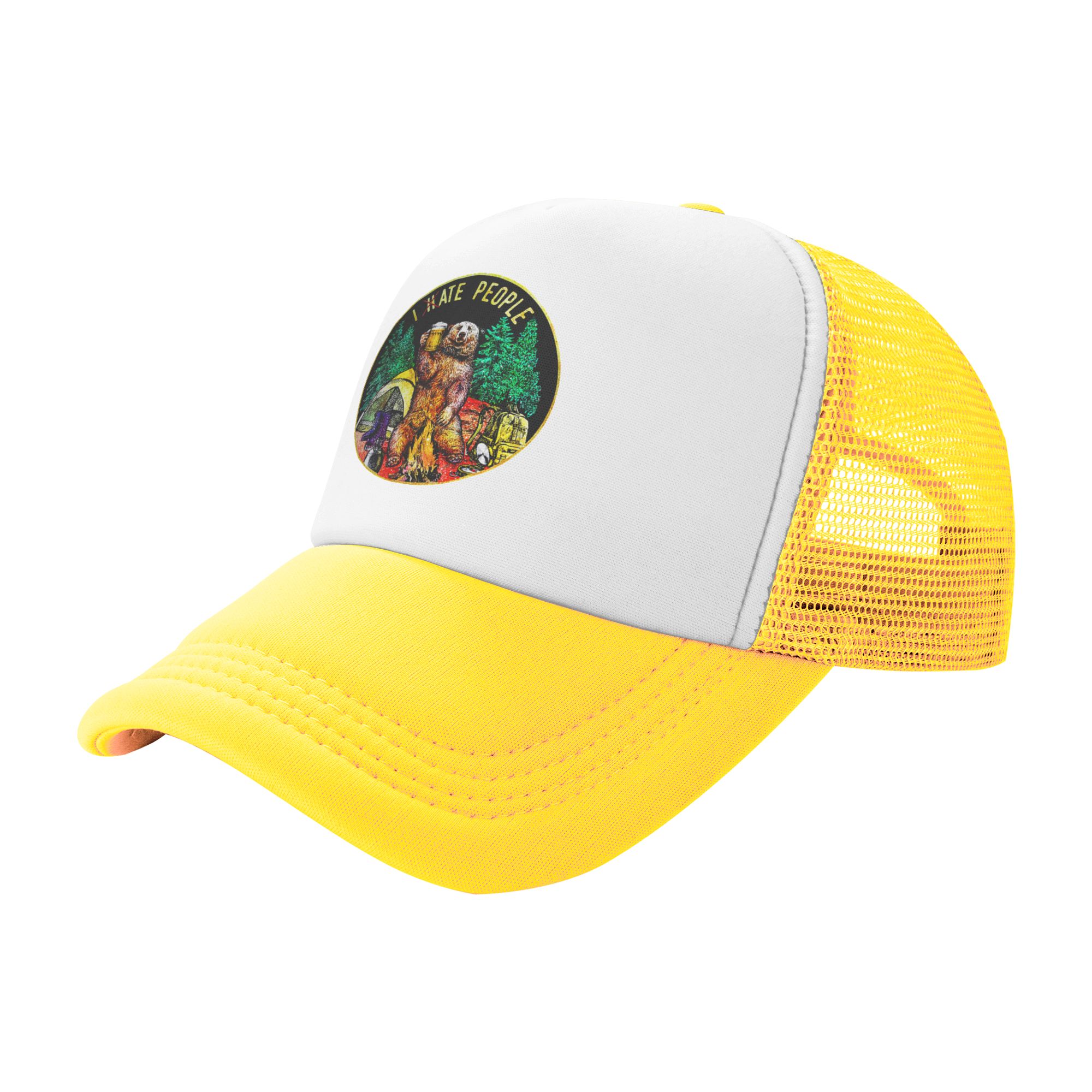 Бейсболка I Hate People Bear д – обзор и цена Trucker Hat Cap