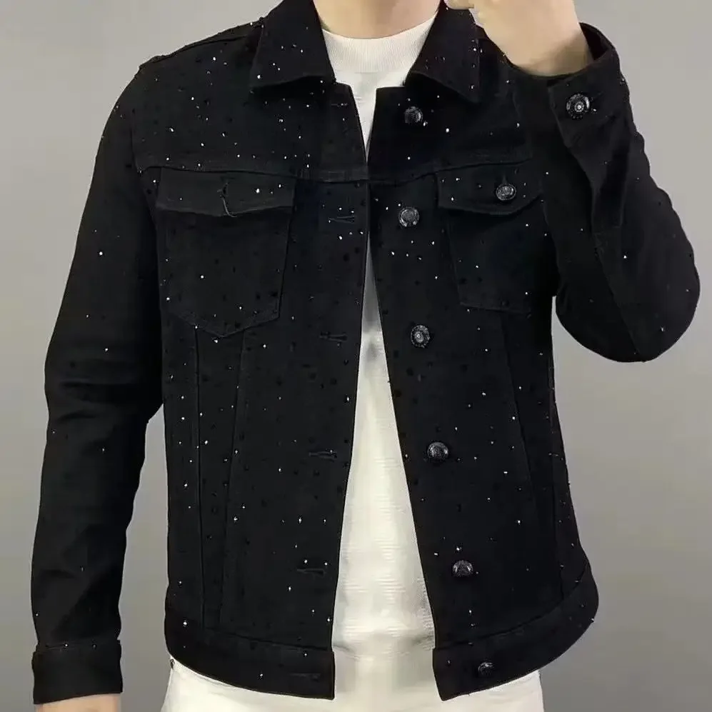 Джинсовое пальто для мужчин на – обзор и цена Mens Fashion Denim Jacket