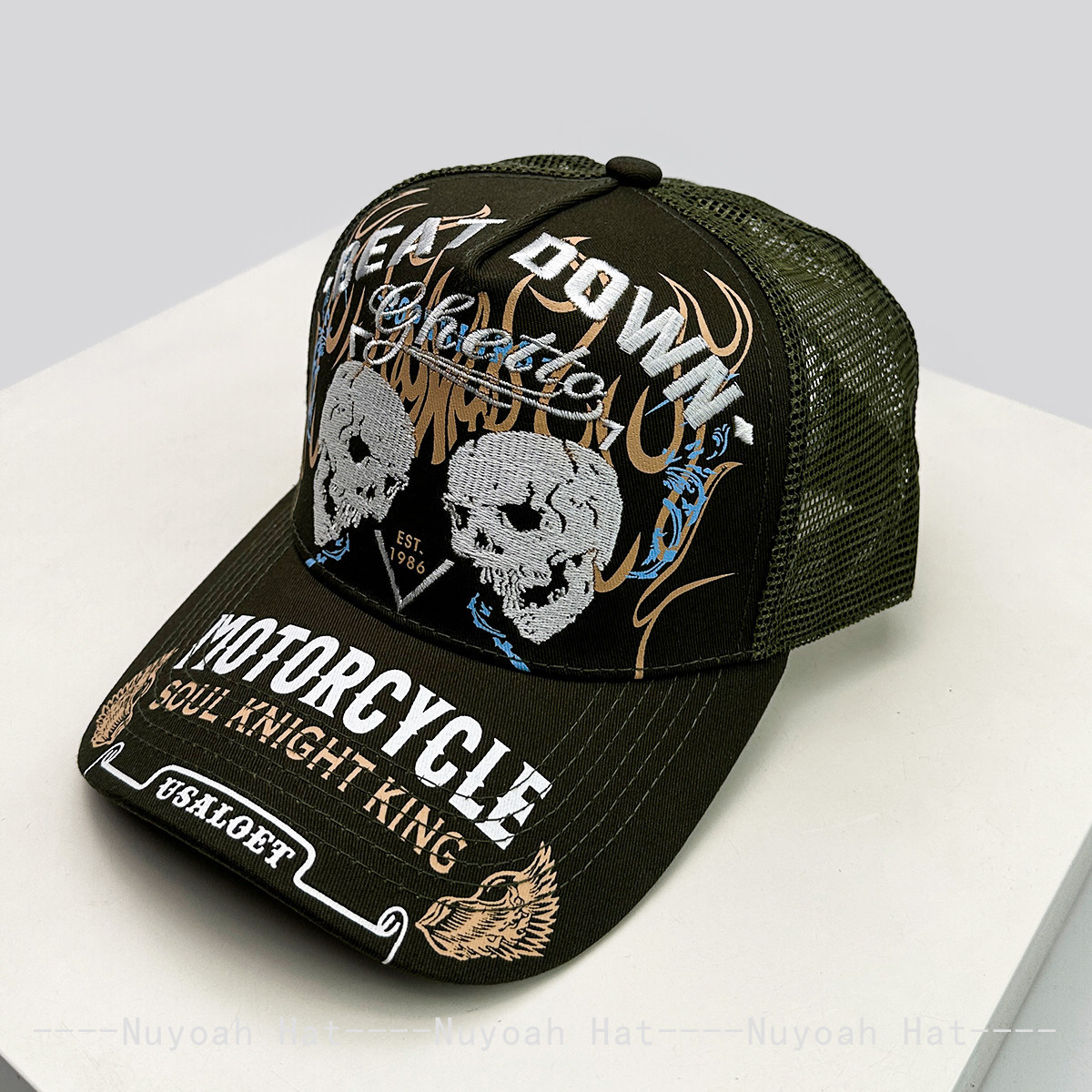 Бейсболка-тракер с вышивкой «П – обзор и цена Trucker Hat Cap