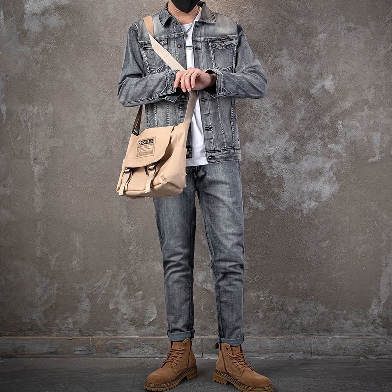 Модный повседневный мужской дж – обзор и цена Mens Fashion Denim Jacket